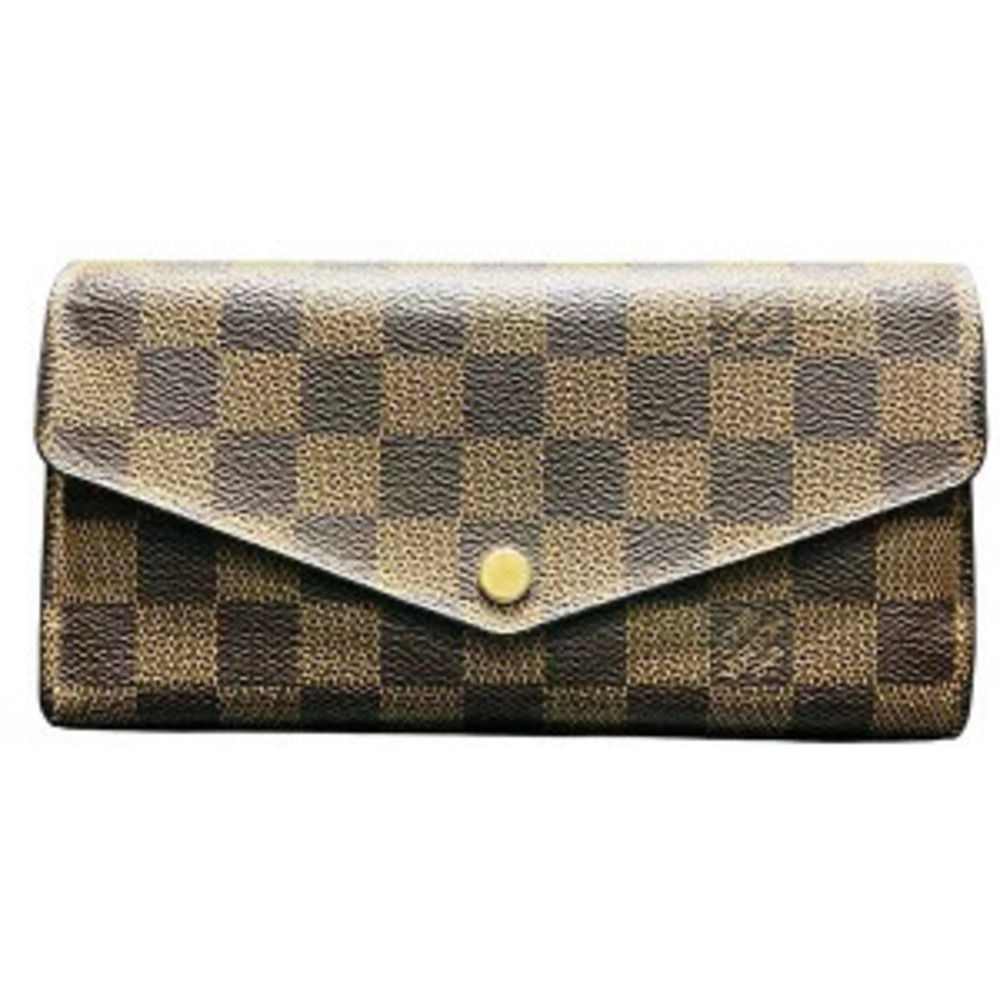 Louis Vuitton Portefeuille Sarah Long Wallet Damier Toile Leather
